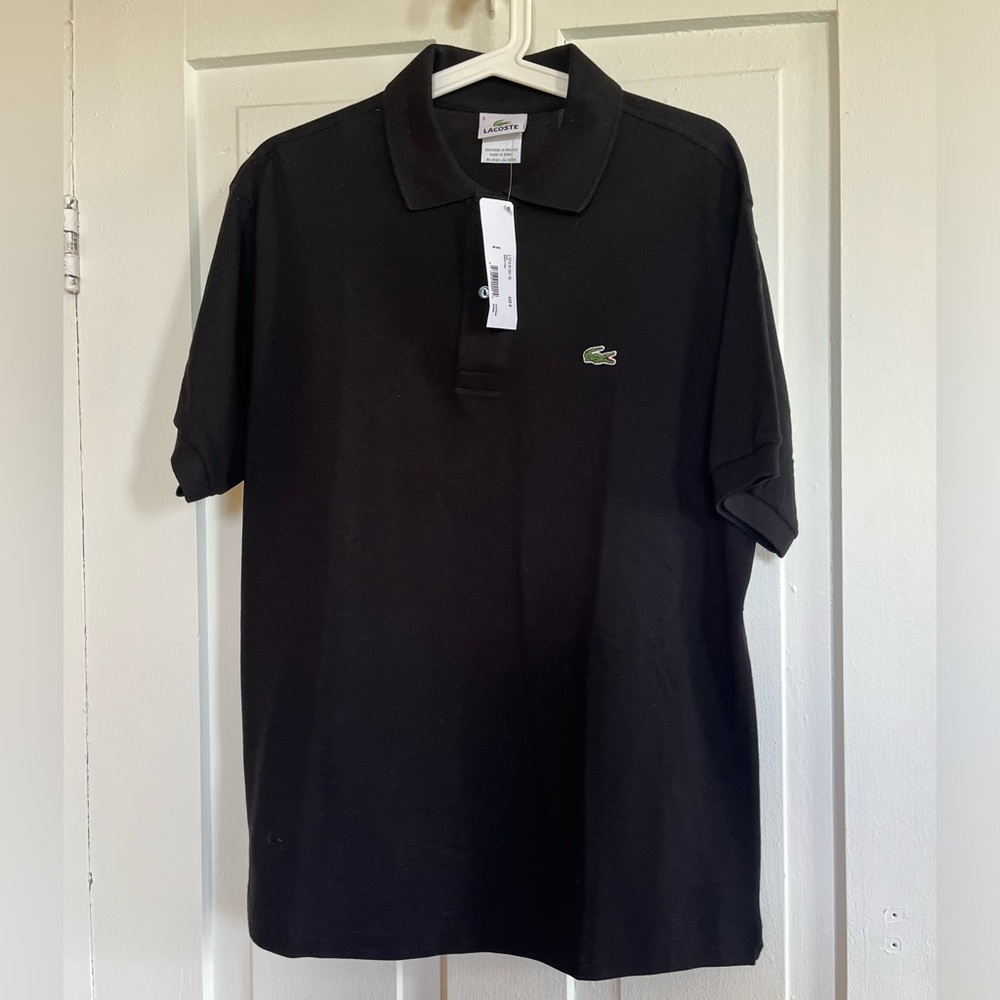 NWT Lacoste Black Men's Caiman Polo - Medium